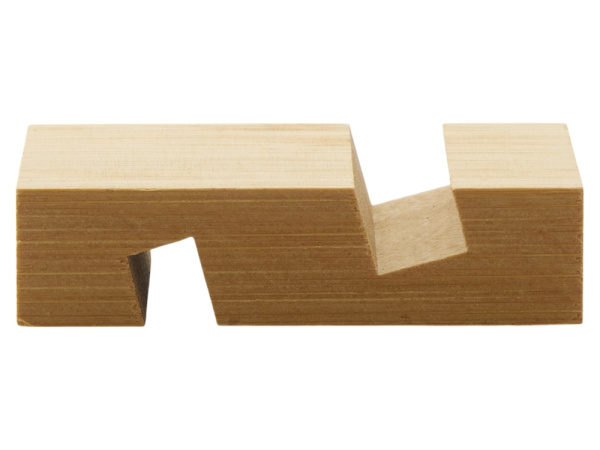 Подставка для телефона «Plix» из бамбука, Цвет натуральный