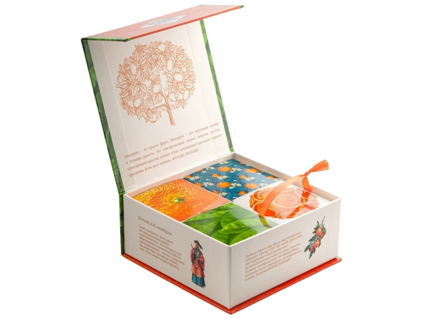 Подарочный набор с чаем и сладостями «ПодариМандари», Цвет мультиколор