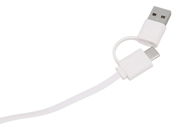 Универсальный кабель с подставкой 4-в-1 «Unicable», Цвет белый