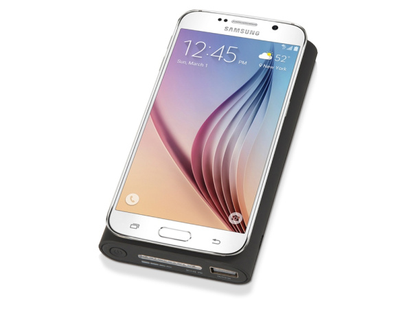 Набор из внешнего аккумулятора и беспроводной зарядки «Force», 8000 mAh, Цвет черный