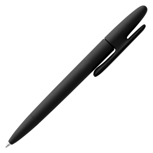 Ручка шариковая Prodir DS5 TRR-P Soft Touch, черная, 14,4х1,1 см