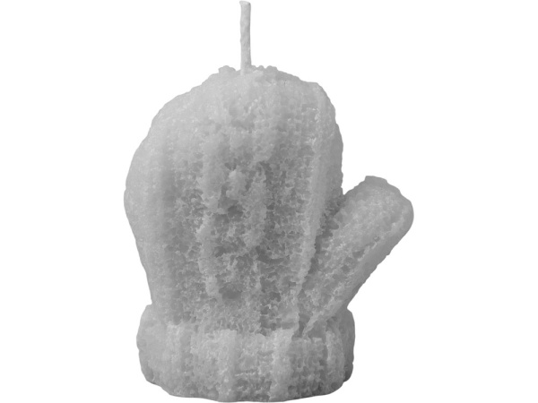 Свеча «Рукавичка», Цвет серый