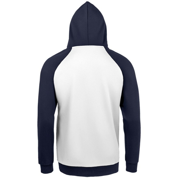 Толстовка унисекс Seattle, белая с темно-синим, XS–3XL