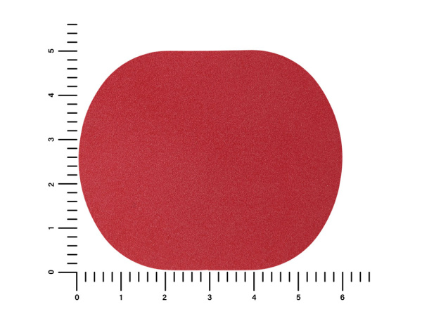 Патч «Овал», nubuk, Цвет красный