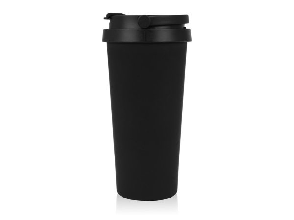 Вакуумная термокружка «Grant», soft-touch, тубус, Цвет черный