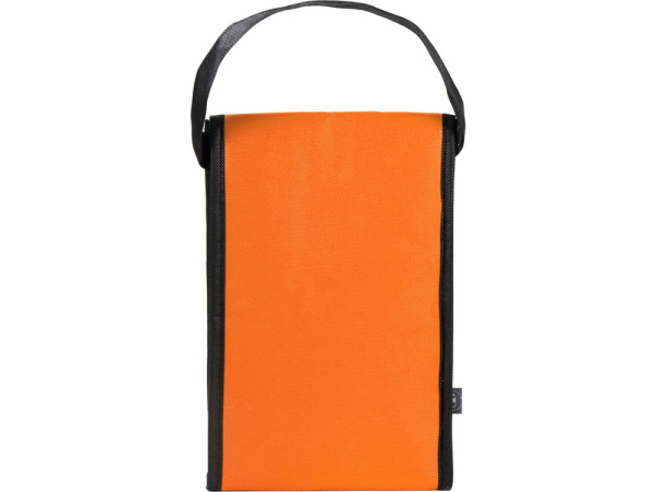 Сумка-холодильник Reviver на липучке из нетканого переработанного материала RPET, Цвет оранжевый