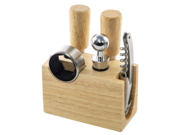 Набор для сыра и вина со съемной подставкой «Save time», Цвет натуральный, белый, серебристый