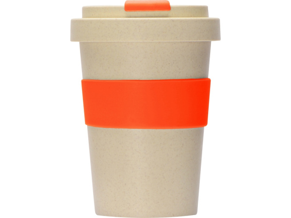 Стакан из пшеничного волокна «Flava», Цвет бежевый/оранжевый