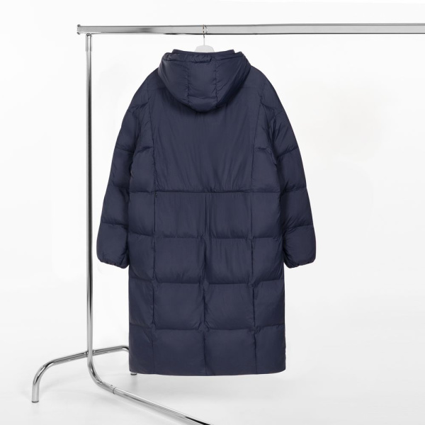 Пуховик унисекс Kapsula, темно-синий, XS–XXL