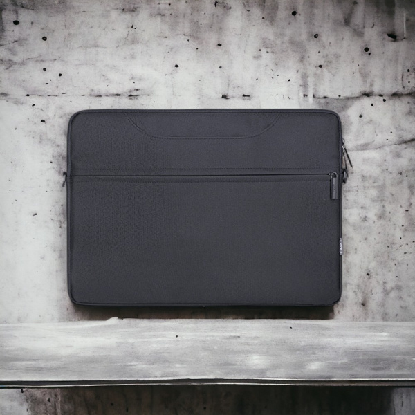 Сумка для ноутбука 15.6"  Hiding MLB-1043, черная / Два кармана для ручек, крепление для чемодана