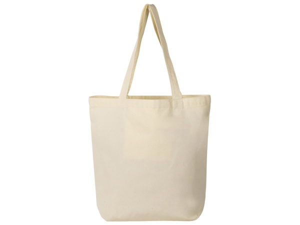 Сумка «Levy» хлопковая с широким дном, 240 г/м2, Цвет натуральный