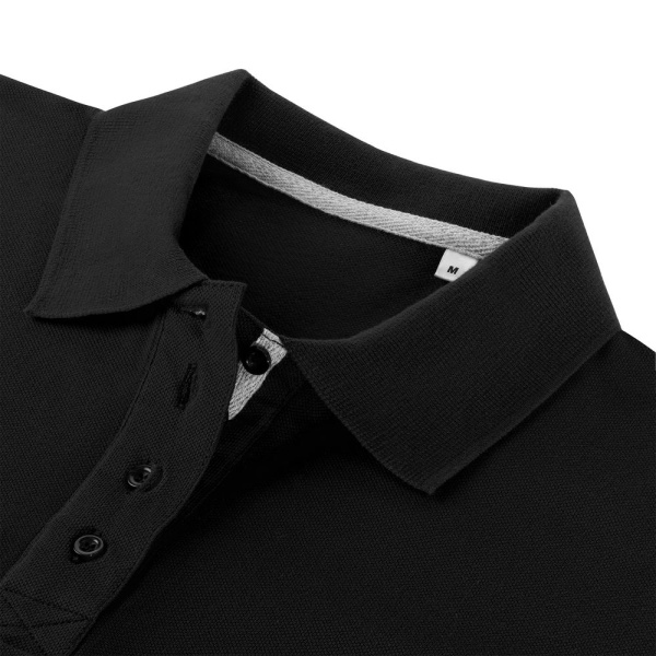Рубашка поло женская Virma Premium Lady, черная, S–3XL