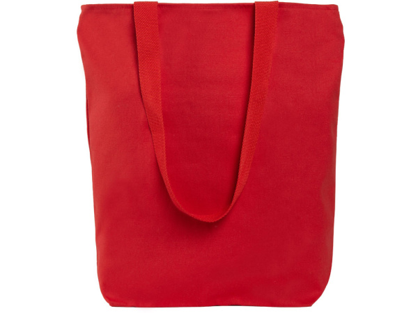 Сумка на молнии «Zipper» из хлопка 280 г/м2, Цвет красный