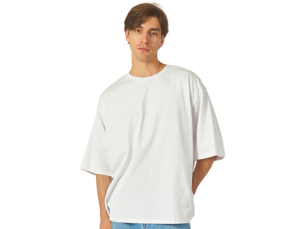 Футболка оверсайз «Berlin» унисекс, Размер XS-S, Цвет молочный