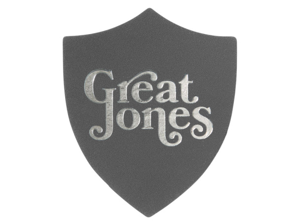 Патч «Щит», nubuk, Цвет серый