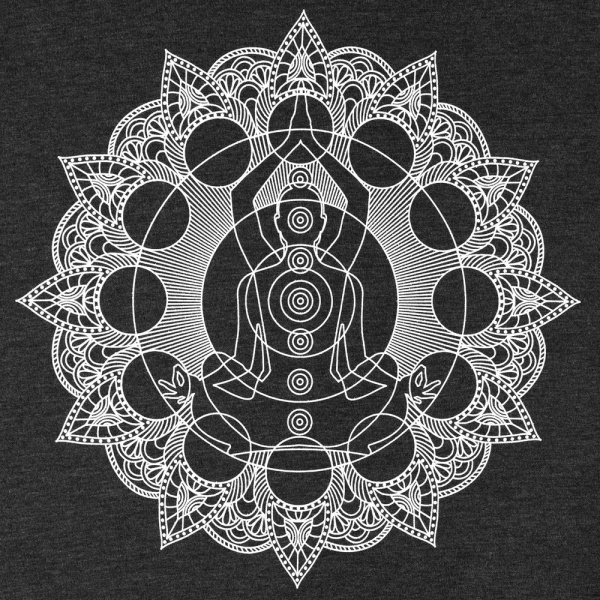 Футболка женская Chakraday, черный меланж, S–XXL