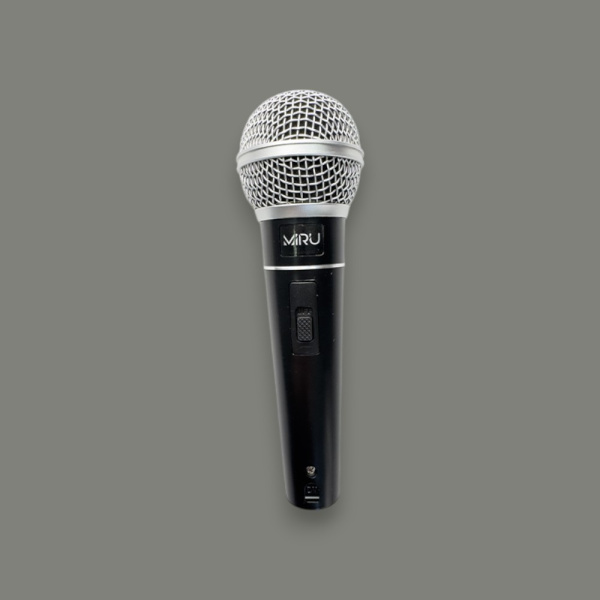 Проводной динамический микрофон  MIC002, 3-pin XLR, 6.3 мм, 600 Ом, -52 дБ, черный / Высокая фильтрация шумов, четкое и ясное звучание