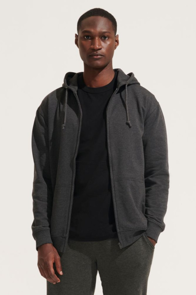 Толстовка унисекс Carter, серый меланж, XS–3XL