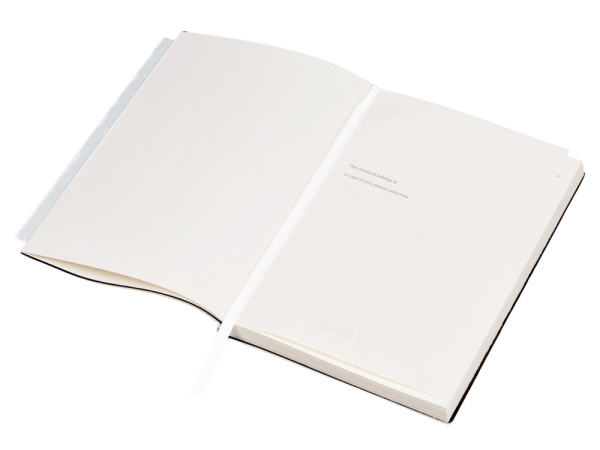 Бизнес-блокнот А5 «C1» soft-touch, Цвет белый