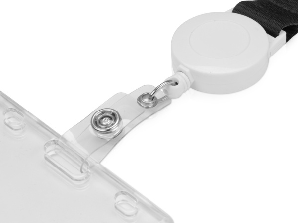 Ланьярд с ретрактором, Цвет черный