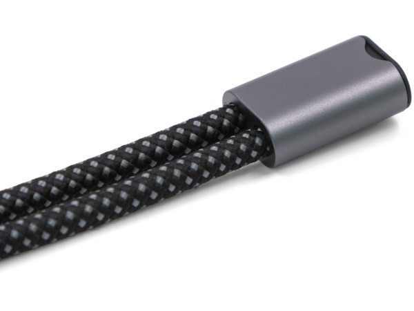 Ремешок-держатель для телефона с зарядным кабелем USB-C - USB-C «Lany Wristband Charge Eco», Цвет серый