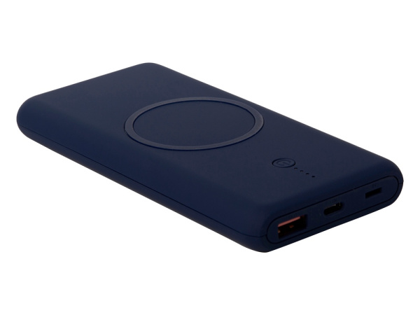 Внешний беспроводной аккумулятор c QC/PD «Reload», 10000 mAh, Цвет темно-синий