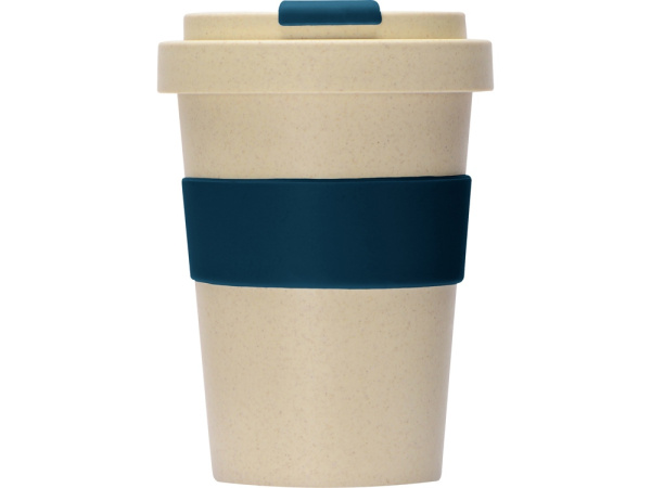 Стакан из пшеничного волокна «Flava», Цвет бежевый/синий индиго