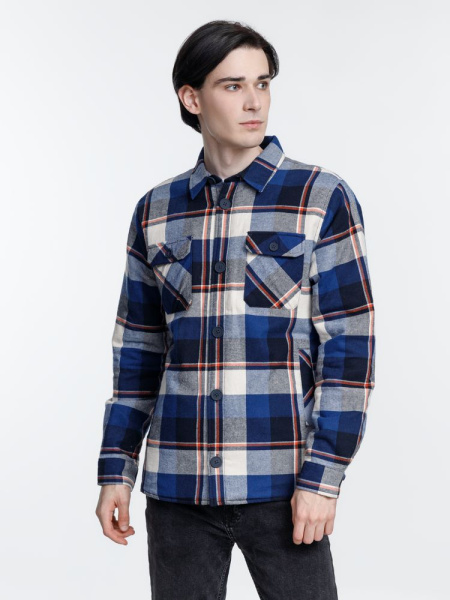 Куртка-рубашка оверсайз унисекс Noah, синяя, XS–4XL (0–3)