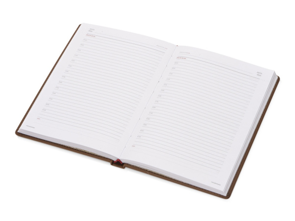 Ежедневник недатированный А5 «Velvet», Размер A5, Цвет коричневый