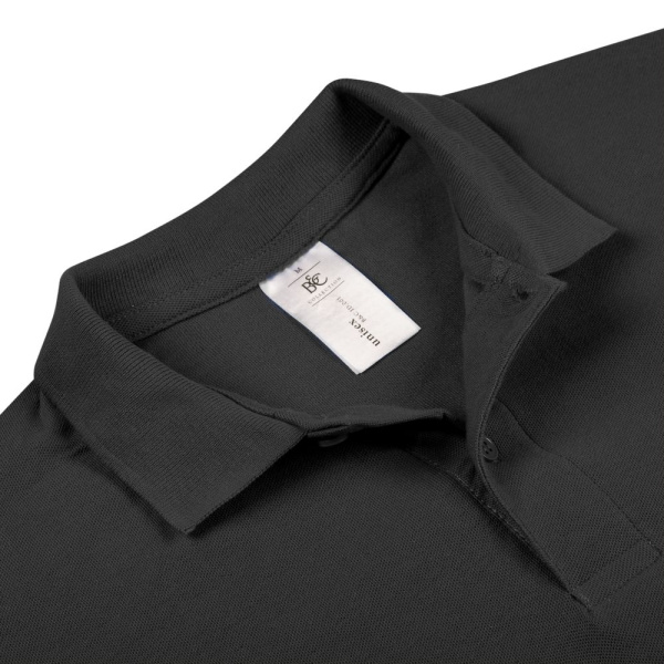 Рубашка поло ID.001 черная, S–XXL