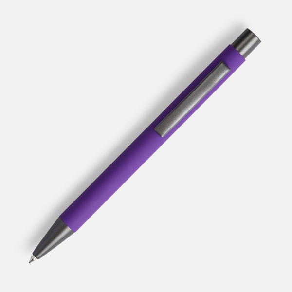 Ручка шариковая Atento Soft Touch, фиолетовая, 13,5х0,9 см