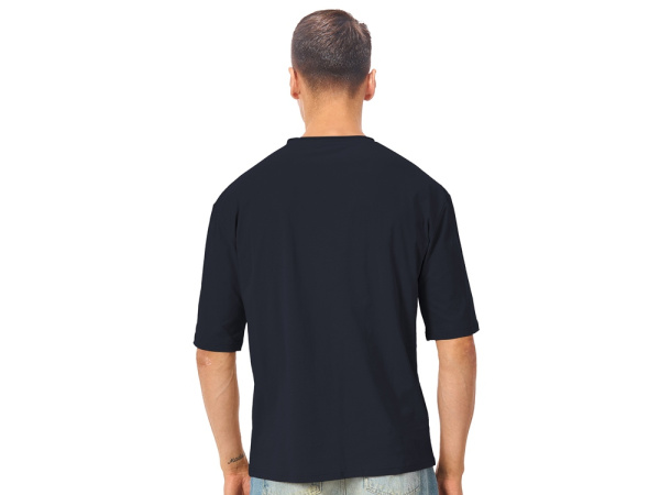 Футболка оверсайз «Liyon» унисекс, Размер XS-S, Цвет темно-синий