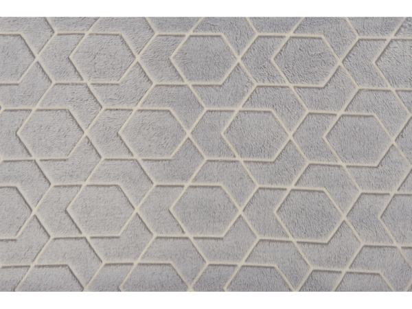 Светящийся в темноте плед «Lattice», Цвет серый