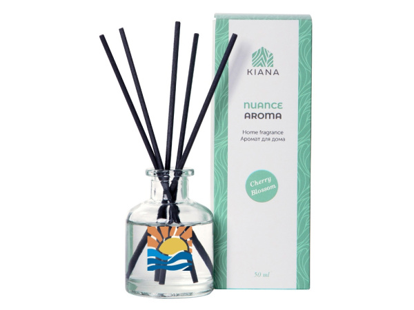 Ароматический диффузор «Cherry blossom», Цвет прозрачный, черный