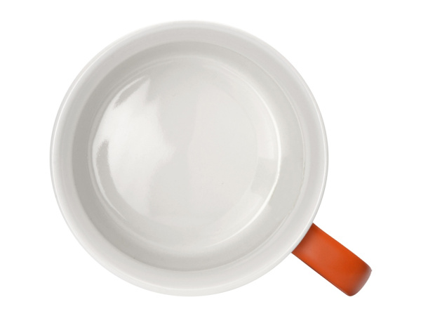 Кружка «Nancy», матовая, Цвет оранжевый/белый