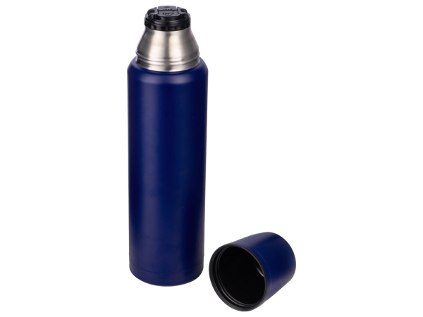 Вакуумный термос с медной изоляцией «Stern», крафтовый тубус, 1000 мл, Цвет темно-синий