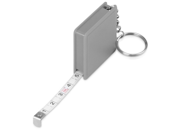 Брелок-рулетка «Дюйм», 1м, Размер 1м, Цвет серый/серебристый