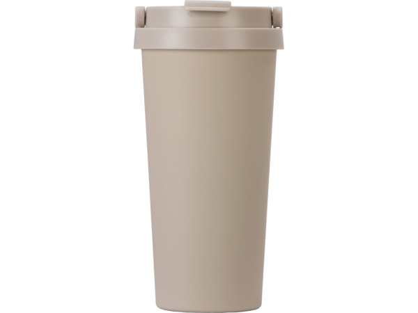 Вакуумная термокружка «Grant», soft-touch, тубус, Цвет бежевый