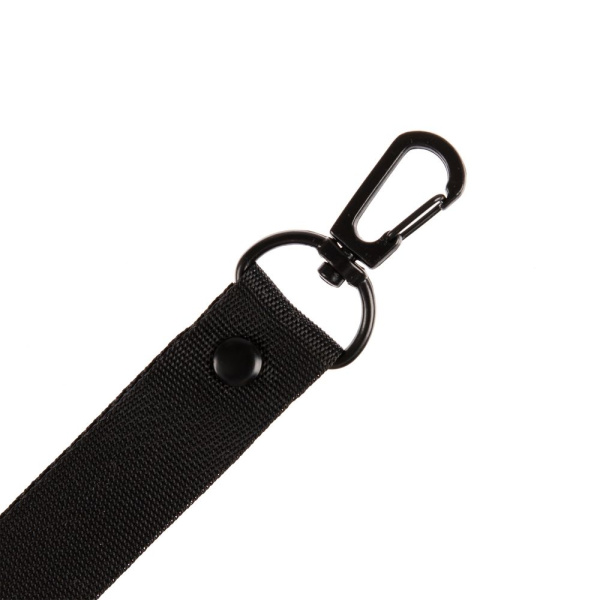 Застежка-карабин Snap Hook, M, черная, 2,5х4 см