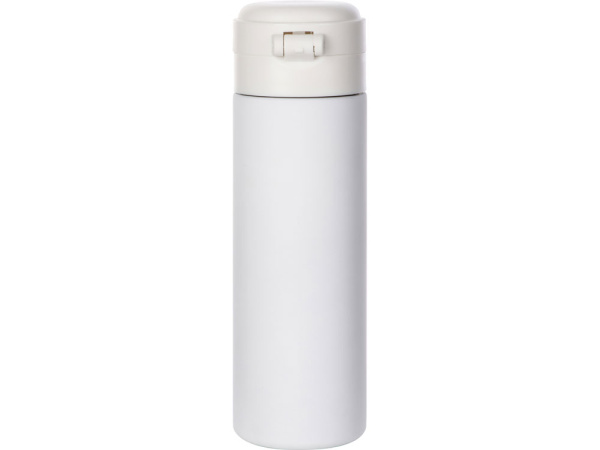 Вакуумная термокружка c кнопкой «Guard», soft-touch, 400 мл, Цвет белый