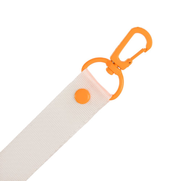 Застежка-карабин Snap Hook, M, оранжевый неон, 2,5х4 см