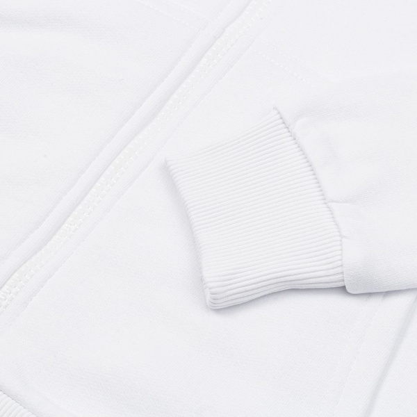 Толстовка на молнии с капюшоном Unit Siverga Heavy, белая, XS–4XL