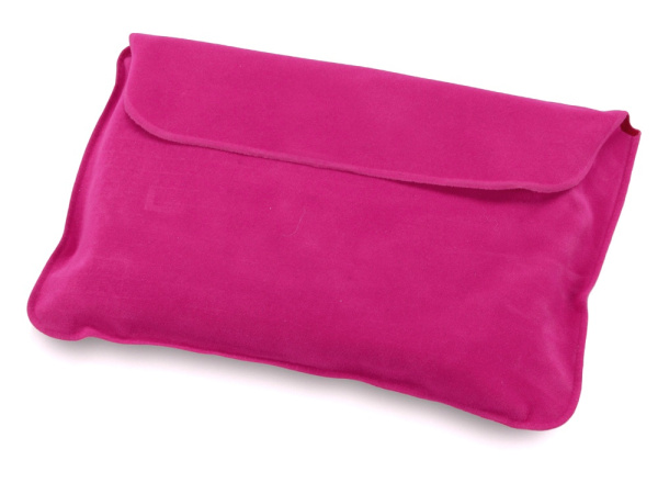 Набор для путешествий «Глэм», Цвет маска - лиловый, подушка, чехол - фуксия, беруши - оранжевый