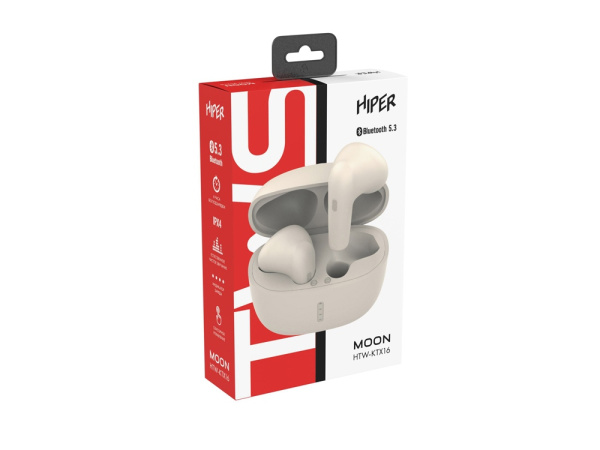 Беспроводные наушники TWS «MOON», Цвет бежевый