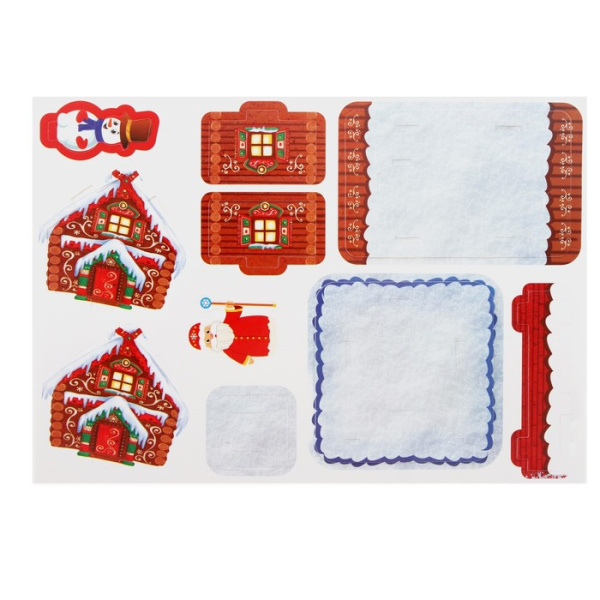 Конструктор фигурки&amp;quot;Дом деда мороза&amp;quot; 3Д   3564567