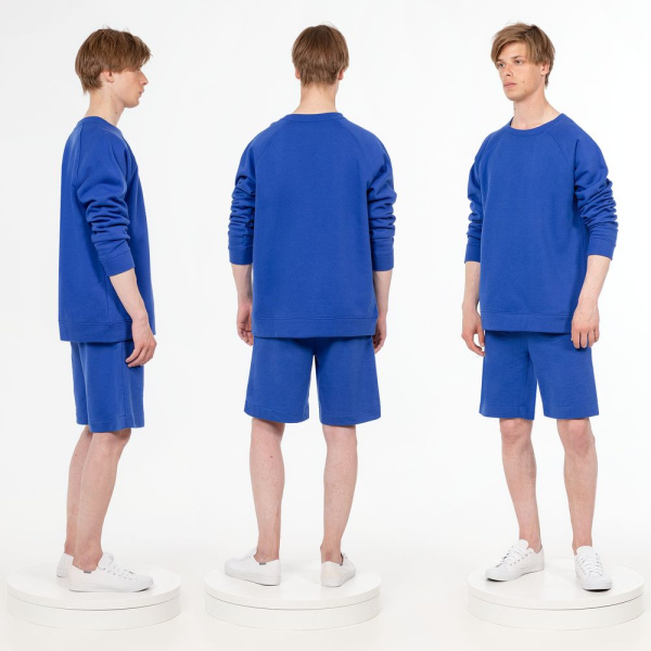 Свитшот унисекс S1, синий, XS–XXL