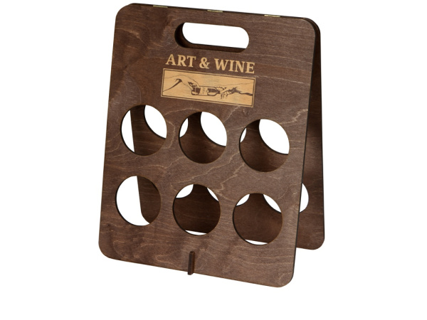 Подставка под винные бутылки «Groot», Цвет красно-коричневый