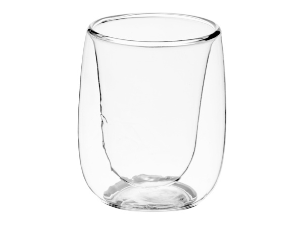 Кружка с двойными стенками и эффектом помятости «Mauna», Цвет прозрачный