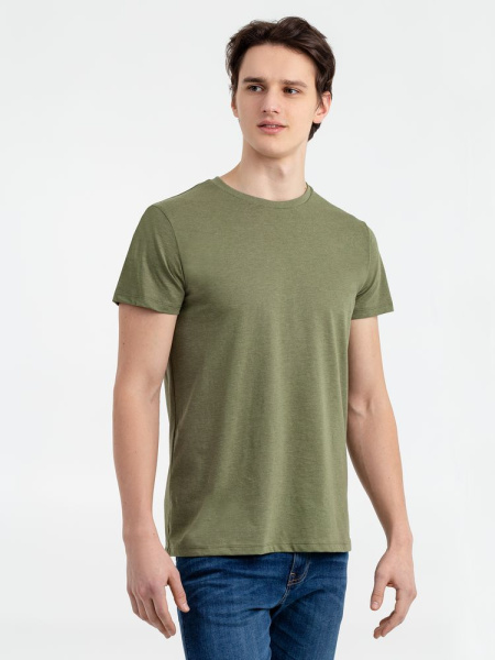 Футболка мужская Regent Fit 150, меланж хаки, XS–XXL