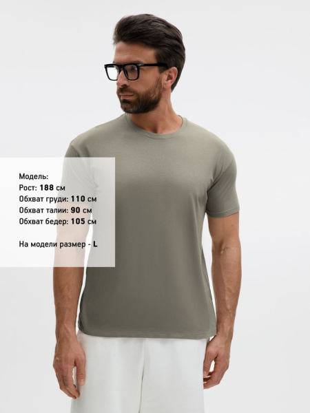 Футболка унисекс Regent 150, серая (стальная), XS–XXL